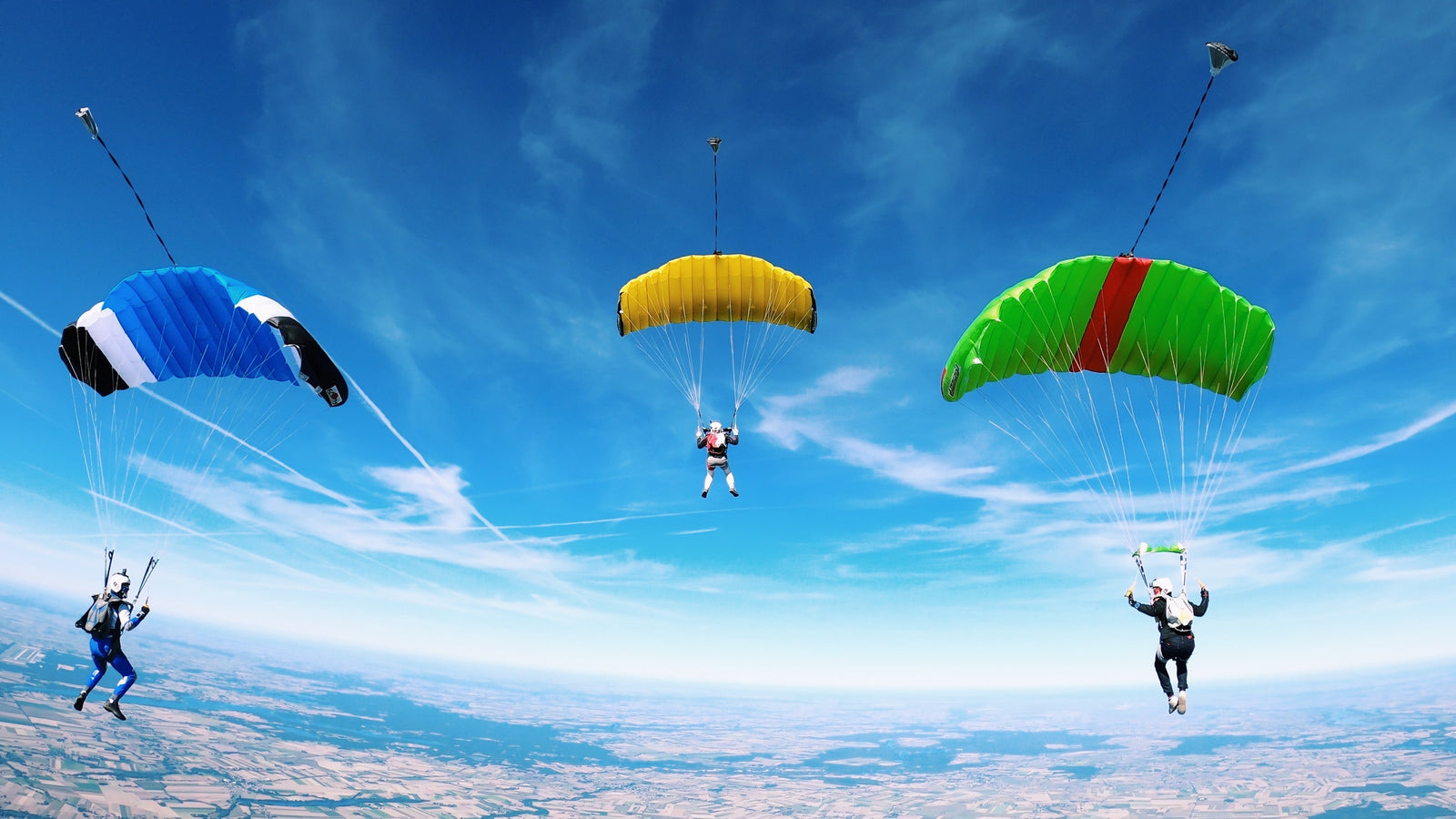 Download Upside Down Falling Above Clouds Skydiving Wallpaper | Wallpapers .com