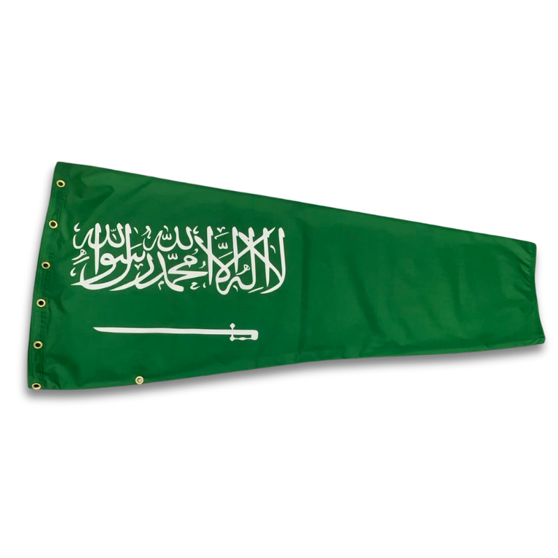 heavy duty Saudi Arabia windsock flag 