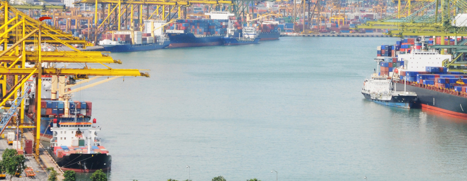 windsock in singapore shipping yard