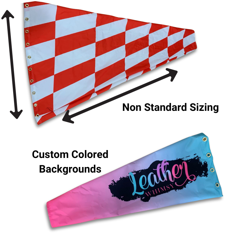 custom printed windsock, made to order windsocks for your specific application