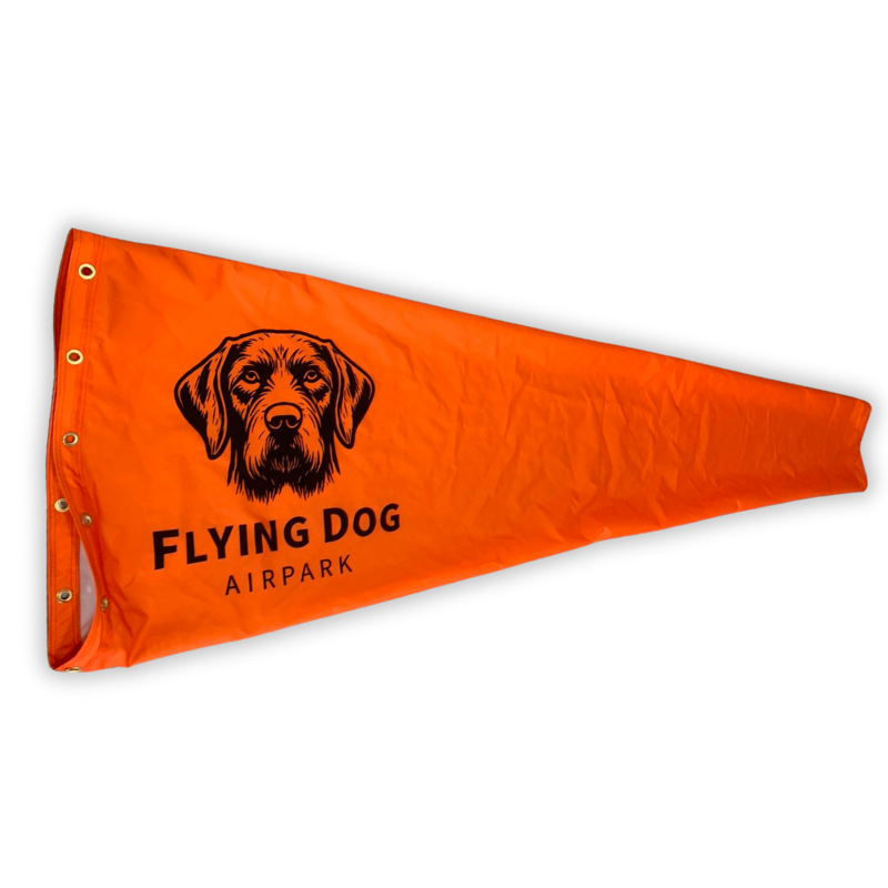 Airport custom printed windsocks for airstrip, airport, hangars