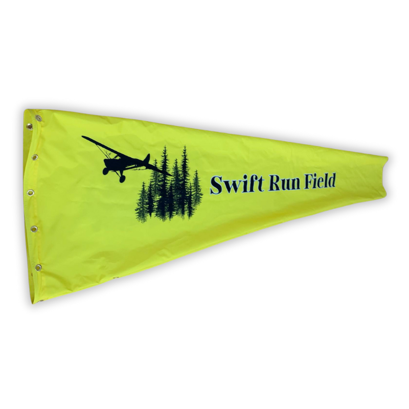 Airport custom printed windsocks for airstrip, airport, hangars