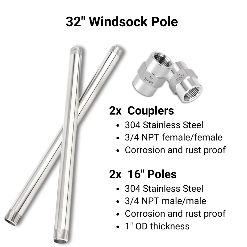 Pole for Windsock Frame