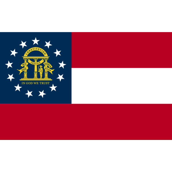 Buy Online The State of Georgia Flag | The Custom Windsock Company - The  Custom Windsock Co.